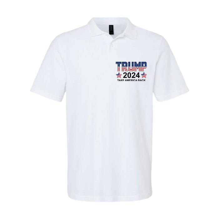 Donald Trump 2024 Take America Back Softstyle Adult Sport Polo