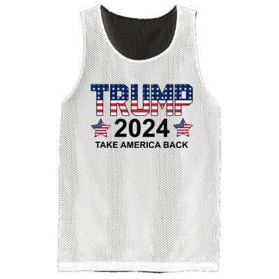 Donald Trump 2024 Take America Back Mesh Reversible Basketball Jersey Tank