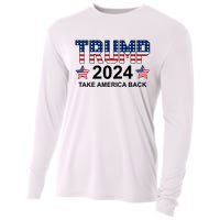 Donald Trump 2024 Take America Back Cooling Performance Long Sleeve Crew