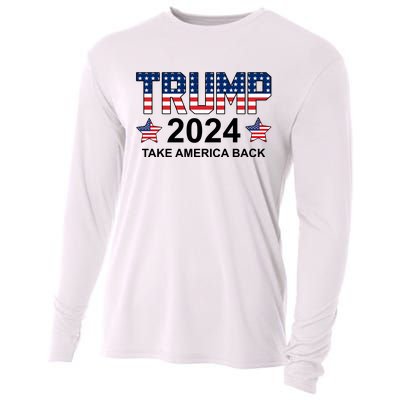 Donald Trump 2024 Take America Back Cooling Performance Long Sleeve Crew