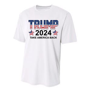 Donald Trump 2024 Take America Back Performance Sprint T-Shirt