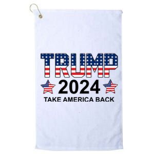 Donald Trump 2024 Take America Back Platinum Collection Golf Towel