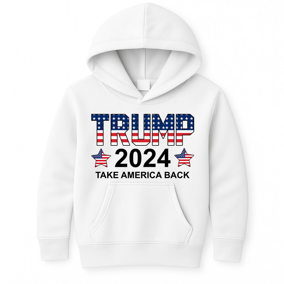 Donald Trump 2024 Take America Back Kids Hoodie