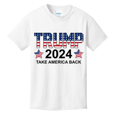 Donald Trump 2024 Take America Back Kids T-Shirt