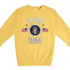 Donald Trump 2024 Presidential Seal Premium Crewneck Sweatshirt