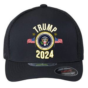 Donald Trump 2024 Presidential Seal Flexfit Unipanel Trucker Cap