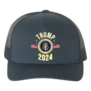 Donald Trump 2024 Presidential Seal Yupoong Adult 5-Panel Trucker Hat