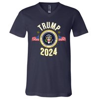 Donald Trump 2024 Presidential Seal V-Neck T-Shirt