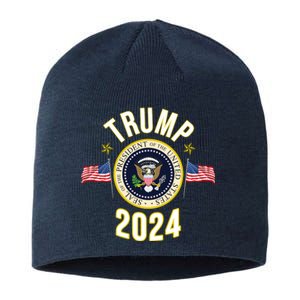 Donald Trump 2024 Presidential Seal Sustainable Beanie