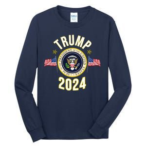 Donald Trump 2024 Presidential Seal Tall Long Sleeve T-Shirt