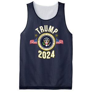 Donald Trump 2024 Presidential Seal Mesh Reversible Basketball Jersey Tank