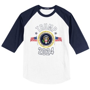 Donald Trump 2024 Presidential Seal Baseball Sleeve Shirt