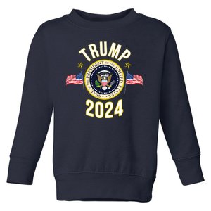 Donald Trump 2024 Presidential Seal Toddler Sweatshirt