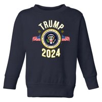 Donald Trump 2024 Presidential Seal Toddler Sweatshirt