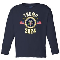 Donald Trump 2024 Presidential Seal Toddler Long Sleeve Shirt