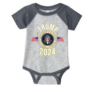 Donald Trump 2024 Presidential Seal Infant Baby Jersey Bodysuit