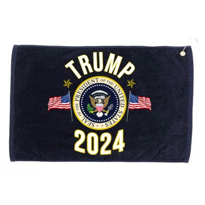 Donald Trump 2024 Presidential Seal Grommeted Golf Towel