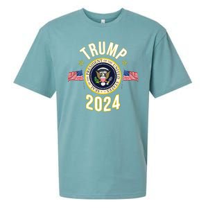 Donald Trump 2024 Presidential Seal Sueded Cloud Jersey T-Shirt