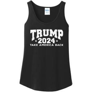 Donald Trump 2024 Take America Back Ladies Essential Tank