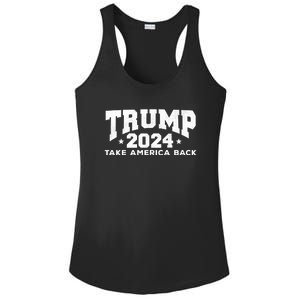 Donald Trump 2024 Take America Back Ladies PosiCharge Competitor Racerback Tank