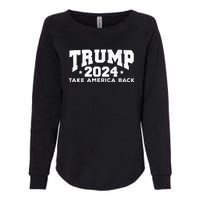 Donald Trump 2024 Take America Back Womens California Wash Sweatshirt