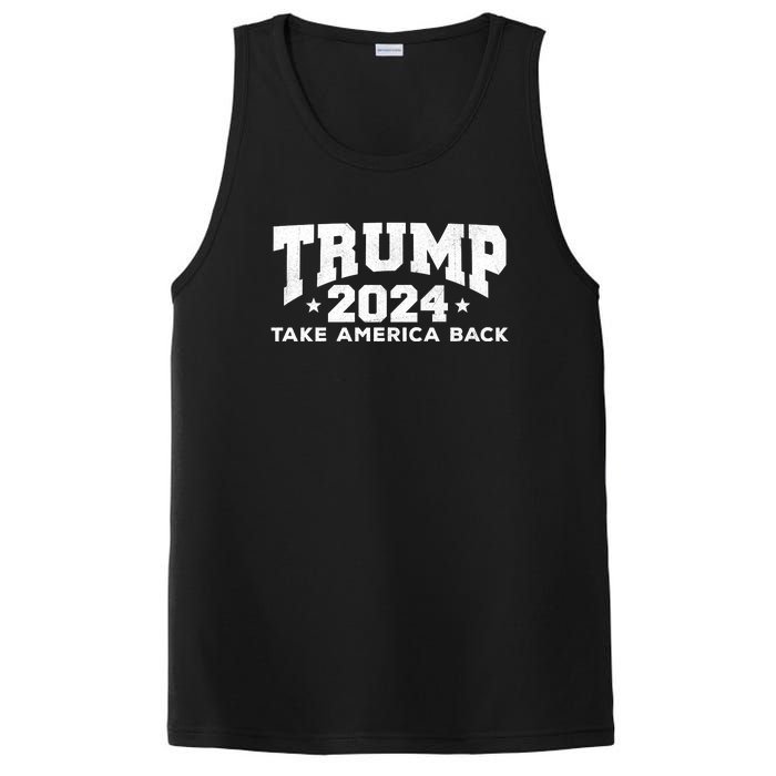 Donald Trump 2024 Take America Back PosiCharge Competitor Tank