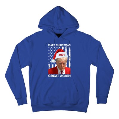 Donald Trump 2024 Make Christmas Great Again American Flag Cool Gift Hoodie