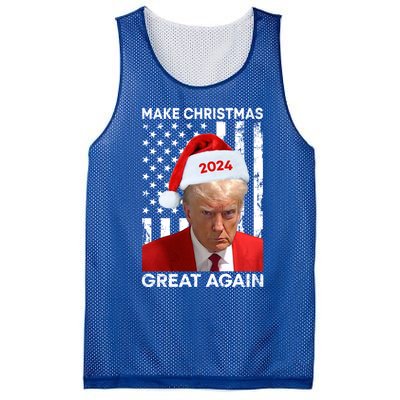 Donald Trump 2024 Make Christmas Great Again American Flag Cool Gift Mesh Reversible Basketball Jersey Tank