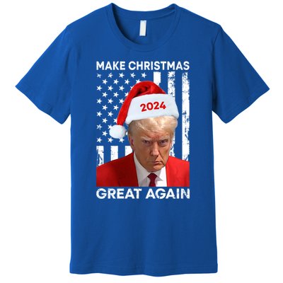 Donald Trump 2024 Make Christmas Great Again American Flag Cool Gift Premium T-Shirt