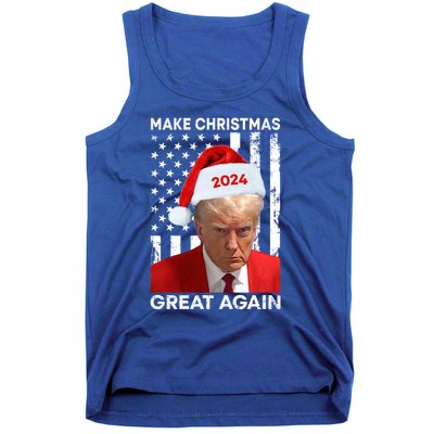 Donald Trump 2024 Make Christmas Great Again American Flag Cool Gift Tank Top