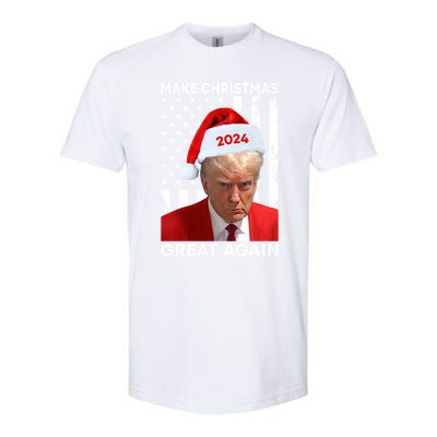 Donald Trump 2024 Make Christmas Great Again American Flag Cool Gift Softstyle CVC T-Shirt