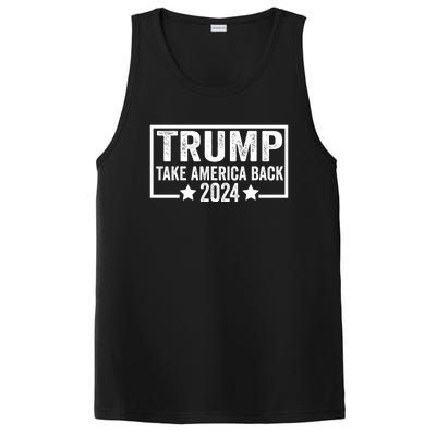 Donald Trump 2024 Take America Back Donald Trump 2024 PosiCharge Competitor Tank