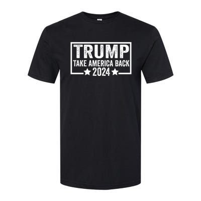 Donald Trump 2024 Take America Back Donald Trump 2024 Softstyle® CVC T-Shirt