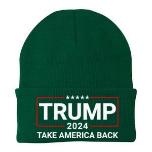 Donald Trump 2024 Take America Back Election The Return Knit Cap Winter Beanie