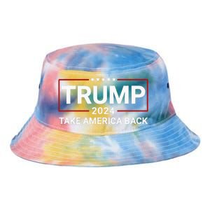 Donald Trump 2024 Take America Back Election The Return Tie Dye Newport Bucket Hat