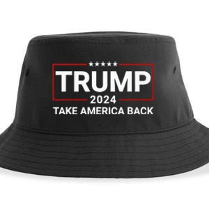 Donald Trump 2024 Take America Back Election The Return Sustainable Bucket Hat