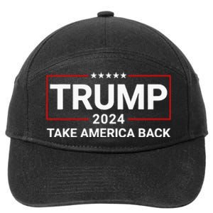 Donald Trump 2024 Take America Back Election The Return 7-Panel Snapback Hat