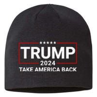 Donald Trump 2024 Take America Back Election The Return Sustainable Beanie