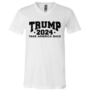 Donald Trump 2024 Take America Back V-Neck T-Shirt