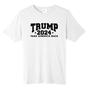 Donald Trump 2024 Take America Back Tall Fusion ChromaSoft Performance T-Shirt