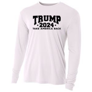 Donald Trump 2024 Take America Back Cooling Performance Long Sleeve Crew