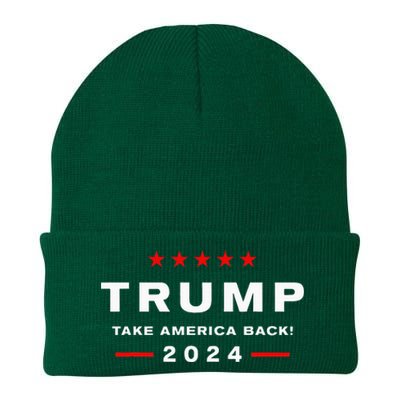 Donald Trump 2024 Take America Back Election The Return Knit Cap Winter Beanie