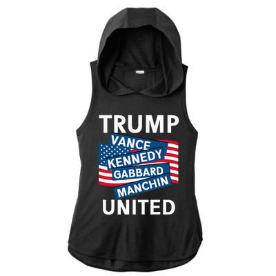 Donald Trump 2024 Joe Manchin Kennedy Gabbard Checkmate Ladies PosiCharge Tri-Blend Wicking Draft Hoodie Tank