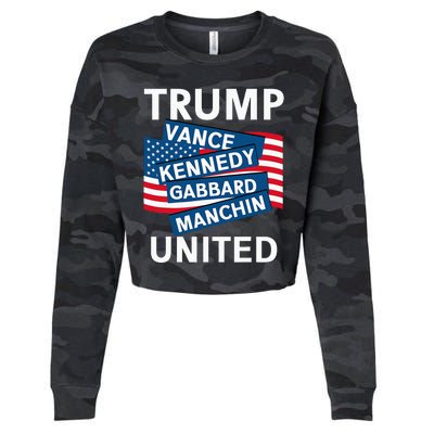 Donald Trump 2024 Joe Manchin Kennedy Gabbard Checkmate Cropped Pullover Crew