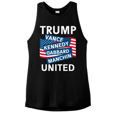 Donald Trump 2024 Joe Manchin Kennedy Gabbard Checkmate Ladies PosiCharge Tri-Blend Wicking Tank