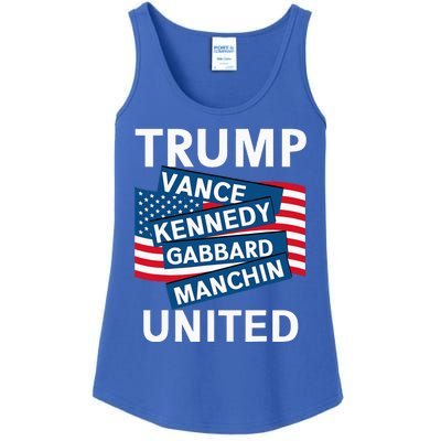 Donald Trump 2024 Joe Manchin Kennedy Gabbard Checkmate Ladies Essential Tank