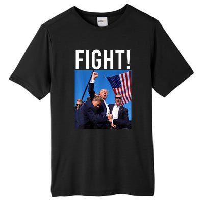 Donald Trump 2024 Fight Fight Fight Trump Rally Gift Tall Fusion ChromaSoft Performance T-Shirt