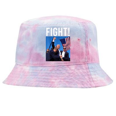 Donald Trump 2024 Fight Fight Fight Trump Rally Gift Tie-Dyed Bucket Hat