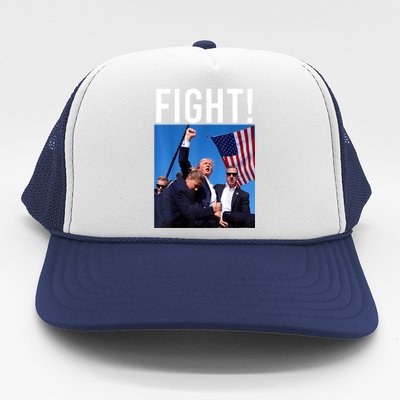 Donald Trump 2024 Fight Fight Fight Trump Rally Gift Trucker Hat