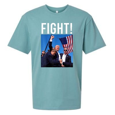 Donald Trump 2024 Fight Fight Fight Trump Rally Gift Sueded Cloud Jersey T-Shirt